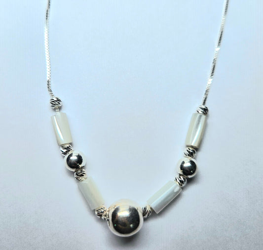 Collar Madre perla y plata