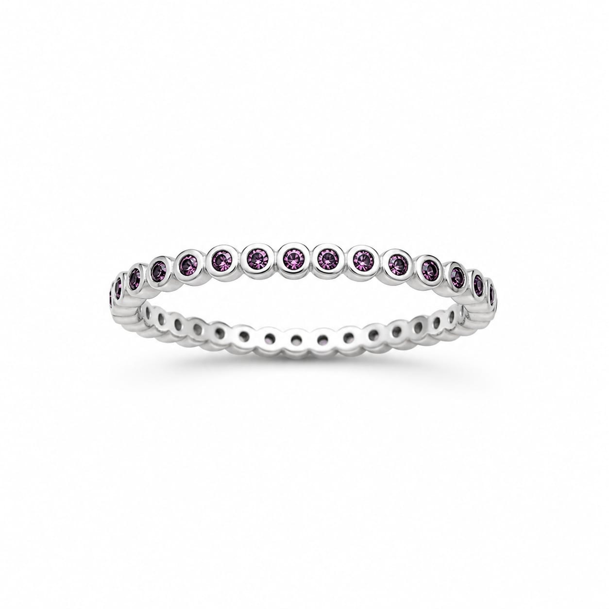 Anillo Churumbela Delicada Amatista